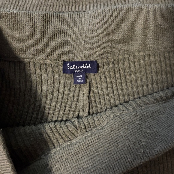 Splendid Olive Wide Leg Knit set Size S - Picture 6 of 8